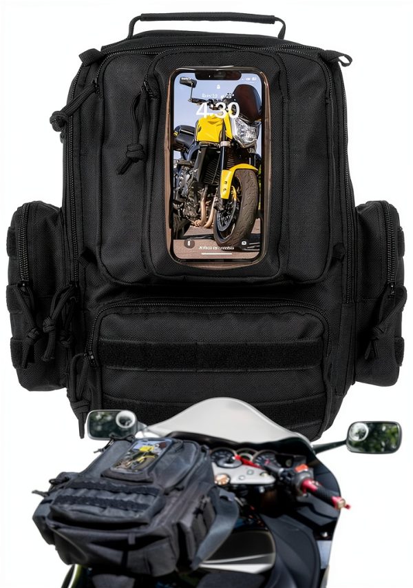 Motorcycle Tank Bag Freedom Fueled Oxford Nylon-0
