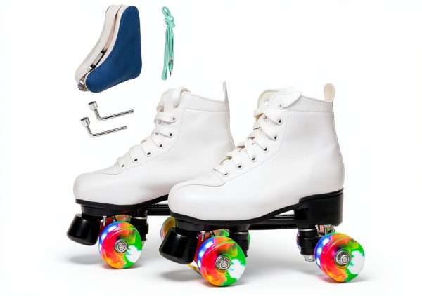 wiwiy Roller Skates Women Men PU Leather-0