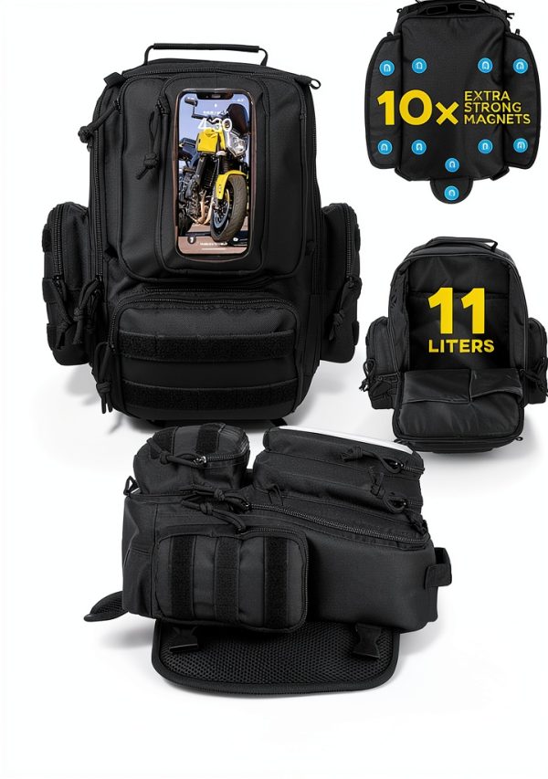 Motorcycle Tank Bag Freedom Fueled Oxford Nylon-8