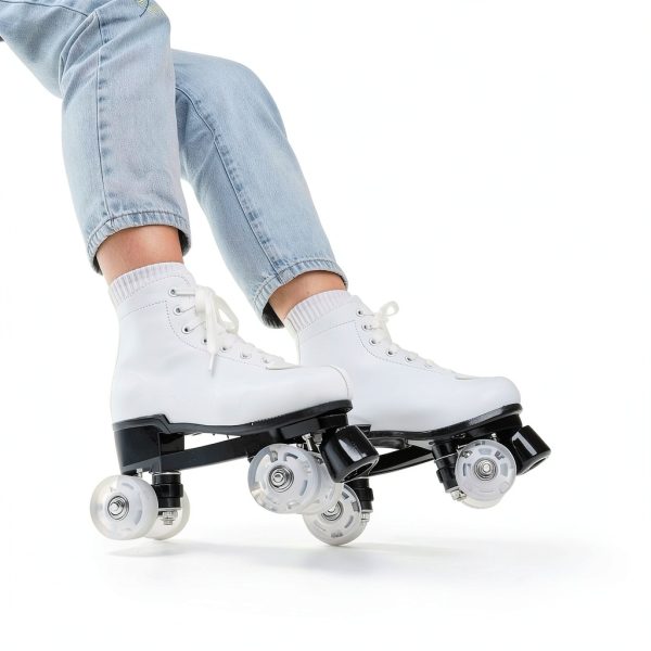 wiwiy Roller Skates Women Men PU Leather-5