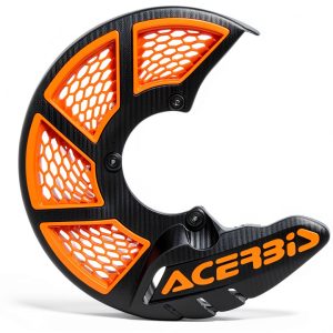 Acerbis X-Brake Vented Disc Cover Black Orange-0