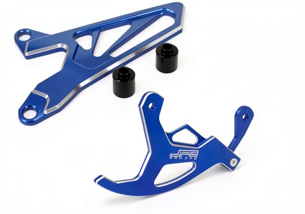 JFG RACING Rear Disc Guard for YZ250/450 Dirt Bikes Aluminum Blue-0