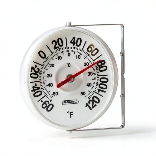 Springfield Big and Bold Thermometer Mounting Bracket, White 5.25in-5
