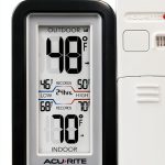 AcuRite 02043 Digital Thermometer with Indoor/Outdoor Temperature,Black-0